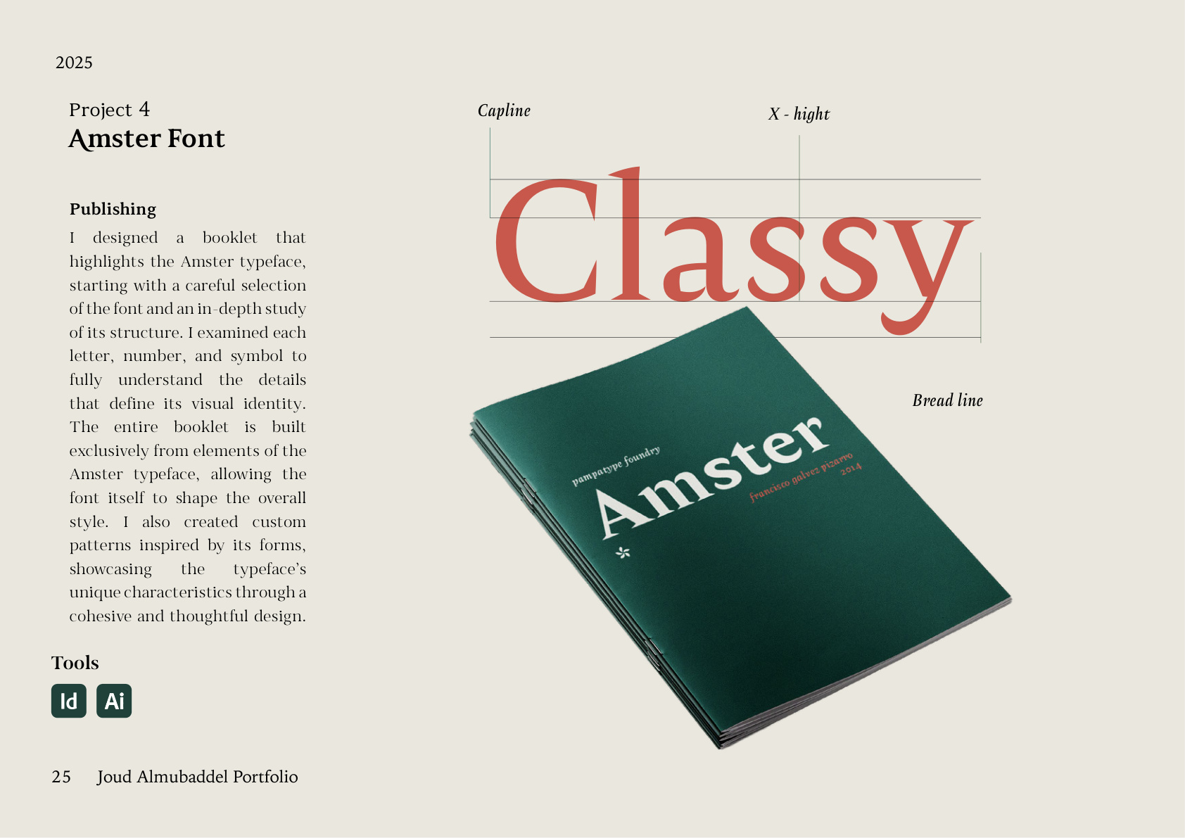 تصميم تحريري Amster Font